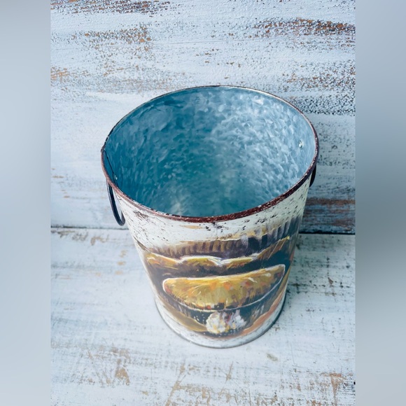 *Fall Plants Galvanized Buckets Set of 2 - Picture 6 of 10
